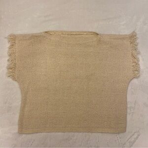 Tan Minimalist Crop Top